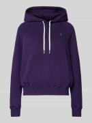 Polo Ralph Lauren Regular Fit Hoodie mit Logo-Stitching in Purple, Grö...