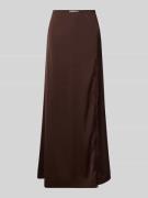 Gestuz Maxirock mit Knopfverschluss Modell 'jessie' in Dunkelbraun, Gr...