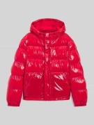 HUGO Regular Fit Steppjacke mit Kapuze Modell 'BARO' in Rot, Größe L