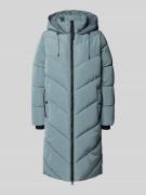 s.Oliver RED LABEL Gerader Steppmantel mit Kapuze in Blau, Größe 32