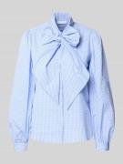 Rich & Royal Hemdbluse mit Stehkragen in Hellblau, Größe 34