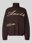ANOTHER COTTON LAB Strickpullover mit Rollkragen in Mittelbraun, Größe...
