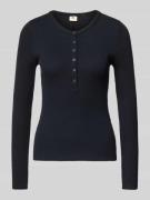 Levi's® Longsleeve mit kurzer Knopfleiste in BLACK, Größe XS