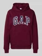 GAP Hoodie mit Känguru-Tasche in Bordeaux, Größe XS