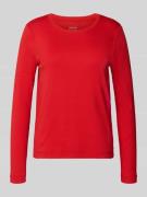 Marc Cain Longsleeve aus Baumwoll-Mix in Rot, Größe 34