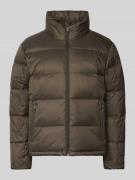 CK Calvin Klein Steppjacke mit Stehkragen in Oliv, Größe L