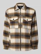 Tom Tailor Comfort Fit Hemdjacke mit Teddy-Futter in Hellbraun, Größe ...