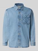 Calvin Klein Jeans Freizeithemd in Denim-Optik in Jeansblau, Größe L