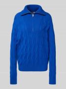 Tommy Hilfiger Relaxed Fit Strickpullover aus reiner Wolle mit Zopf-Mu...