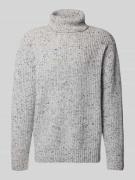 SELECTED HOMME Relaxed Fit Rollkragenpullover aus Woll-Mix in Offwhite...