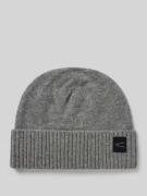 camel active Mütze aus reiner Wolle Modell 'Solid' in Mittelgrau Melan...