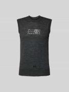 MM6 Maison Margiela Slim Fit Top aus reiner Schurwolle in Anthrazit, G...