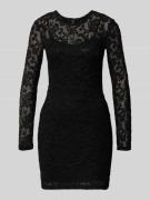 Only Tailliertes Minikleid mit Spitzen-Detail Modell 'BLAISE' in Black...