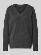 Only Regular Fit Strickpullover mit Woll-Anteil Modell 'MARI' in Anthr...
