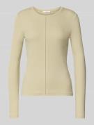 OPUS Longsleeve in Ripp-Optik Modell 'Sadalie' in Schilf, Größe 36