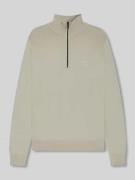 BOSS Orange Regular Fit Troyer aus Baumwoll-Kaschmir-Mix Modell 'KANOB...