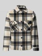 MCNEAL Regular Fit Hemdjacke mit Woll-Anteil in Beige, Größe S