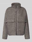 Jake*s Casual Jacke mit Stehkragen und Pattentaschen in Black, Größe 3...