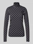 Marc Cain Longsleeve mit Stehkragen in Black, Größe 34