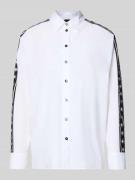 Marc Cain Regular Fit Hemdbluse mit Motiv-Print in Weiss, Größe 34