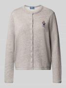 Polo Ralph Lauren Regular Fit Sweatjacke in Strick-Optik mit Logo-Stit...
