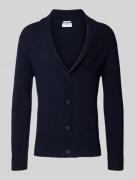 Lindbergh Strickjacke mit Knopfleiste in Dunkelblau, Größe M