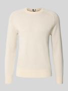 BOSS Regular Fit Strickpullover aus Baumwoll-Schurwoll-Mix Modell 'HID...
