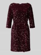 Vila Minikleid mit Paillettenbesatz Modell 'FAITH' in Pflaume, Größe X...