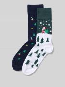 Christian Berg Men Socken mit geripptem Abschluss in Bottle, Größe 39/...