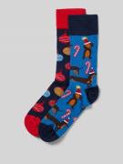 Christian Berg Men Socken mit geripptem Abschluss in Royal, Größe 39/4...