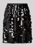 ICHI Knielanger Rock mit Paillettenbesatz Modell 'PELEOA' in Black, Gr...