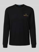Polo Ralph Lauren Longsleeve mit gerippten Abschlüssen in Black, Größe...
