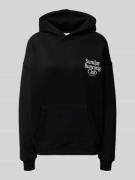 ANOTHER COTTON LAB Hoodie aus Escorial Woll-Mix mit Statement-Print in...