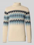 Blend Strickpullover mit gerippten Abschlüssen Modell 'BENJI' in Offwh...