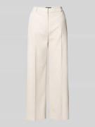 comma Straight Leg Anzughose aus Viskose-Mix mit Leinen-Anteil in Sand...