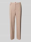 HUGO Relaxed Fit Stoffhose mit Viskose-Anteil Modell 'ENORE' in Sand, ...