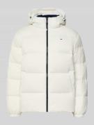 Tommy Jeans Regular Fit Daunenjacke mit Logo Stitching in Offwhite, Gr...