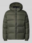 Tommy Jeans Regular Fit Daunenjacke mit Logo Stitching in Dunkelgruen,...