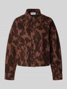 JAKE*S STUDIO WOMAN Twill Jacke mit Knopfverschluss und Kentkragen in ...