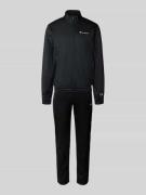 CHAMPION Trainingsanzug mit Stehkragen und Reißverschluss in Black, Gr...