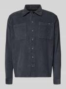 Blend Regular Fit Hemdjacke aus Cord Modell 'FABER' in Dunkelgrau, Grö...