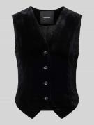 Vero Moda Regular Fit Samtweste mit einreihiger Knopfleiste Modell 'SH...