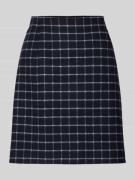 Windsor Knielanger Rock mit Nahtreißverschluss in Marine, Größe 34