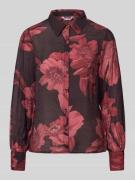 ZABAIONE Hemdbluse mit Knopfleiste in Bordeaux, Größe L