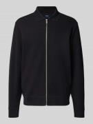 MCNEAL Cardigan mit Polokragen und Reißverschluss in Black, Größe M