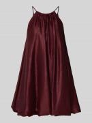 Jake*s Cocktail Cocktailkleid mit Raffungen in Dunkelrot, Größe 32