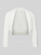 Jake*s Cocktail Bolero aus Effektgarn in Ecru, Größe 32
