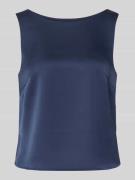 Christian Berg Cocktail Regular Fit Top aus Satin in Marine, Größe 32