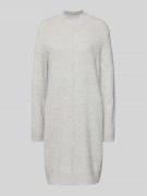 Christian Berg Woman Strickkleid mit Stehkragen in Silber, Größe L