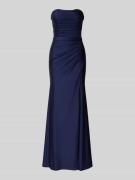 Mascara Abendkleid mit verlängertem Rücken und Raffungen in Marine, Gr...